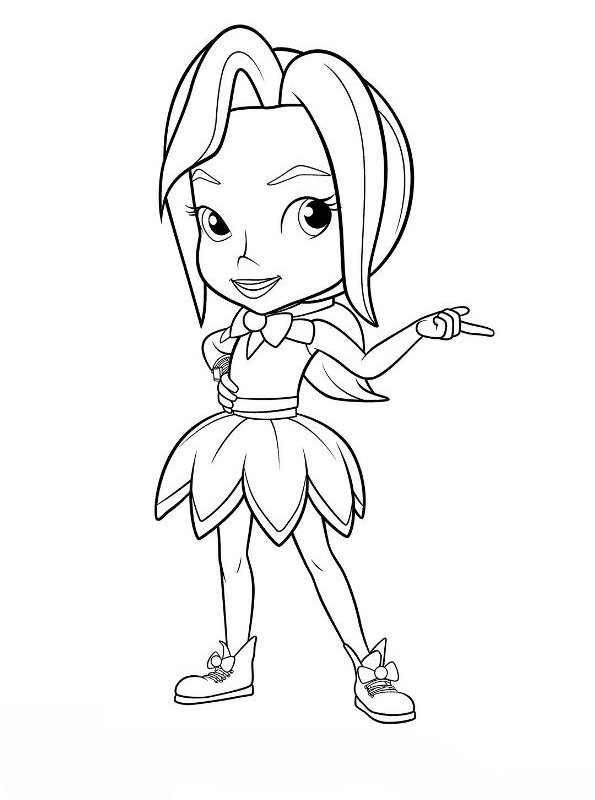 Kids-n-fun.com | Coloring page Rainbow Rangers Indigo Allfruit